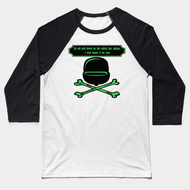 Instructions From A Ghost Host Baseball T-Shirt by BradyRain